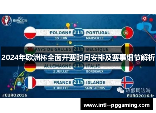 2024年欧洲杯全面开赛时间安排及赛事细节解析