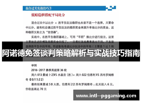 阿诺德免签谈判策略解析与实战技巧指南